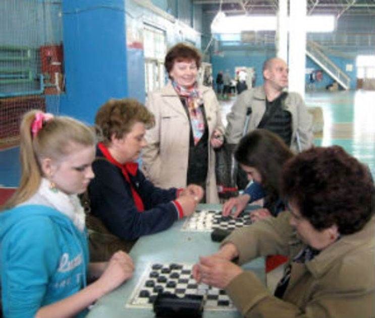 Около Воронежа там передал Спортивное соревнование для людей с ограниченными возможностями